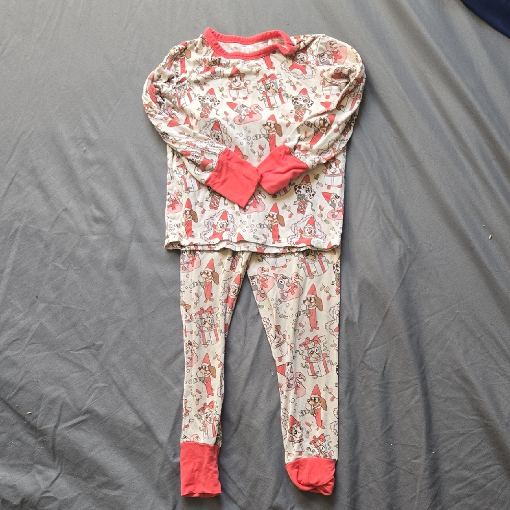 Charming Kids Pajama Set with Red Accents